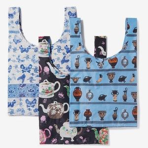 Baggu Rare MET collection standard reusable bags set of 3